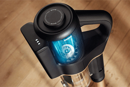 キャニスター掃除機と同様の強い吸引力を発揮