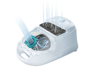 排気フィルターで徹底ろ過